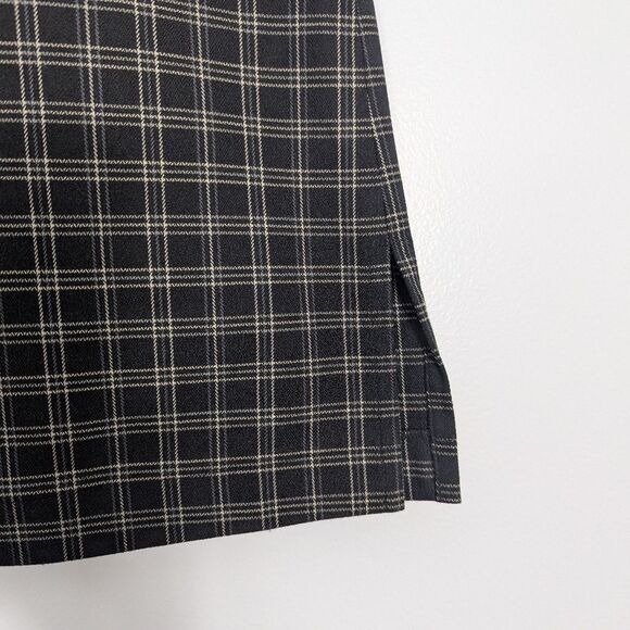 J. Crew Black Plaid A-Line Mini Skirt Women's 4 - Picture 3 of 8